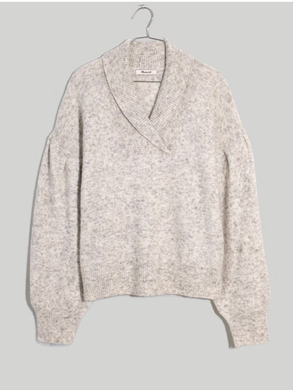 Madewell Vinson Shawl-Collar Pullover Sweater - size xl NWT